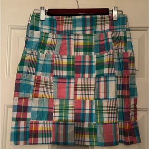 Talbots 2P Madras mini skirt